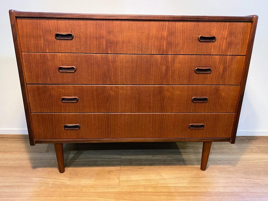 mark＊　デンマーク製 4段ワイドチェスト チーク材 仕上済