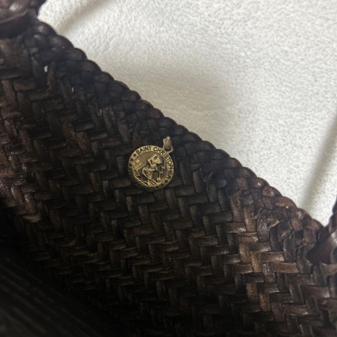 dragon メッシュレザートート