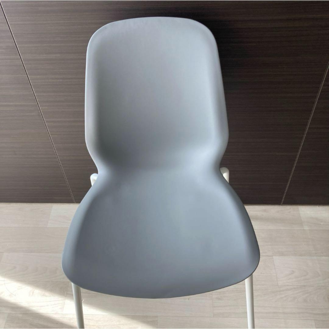 イケア ダイニングチェア 4脚セット　グレーLEIFARNE BRORINGE