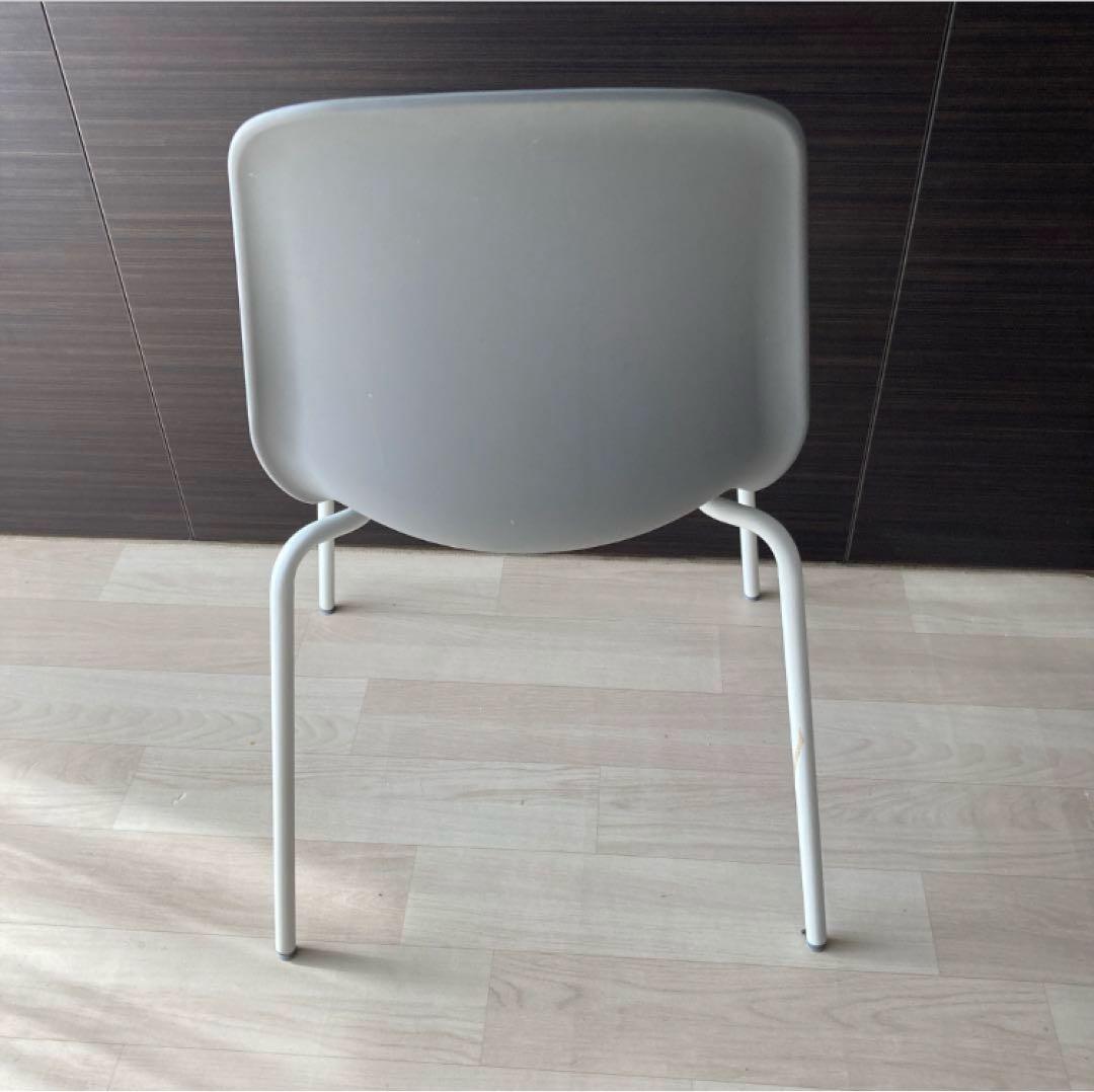 イケア ダイニングチェア 4脚セット　グレーLEIFARNE BRORINGE