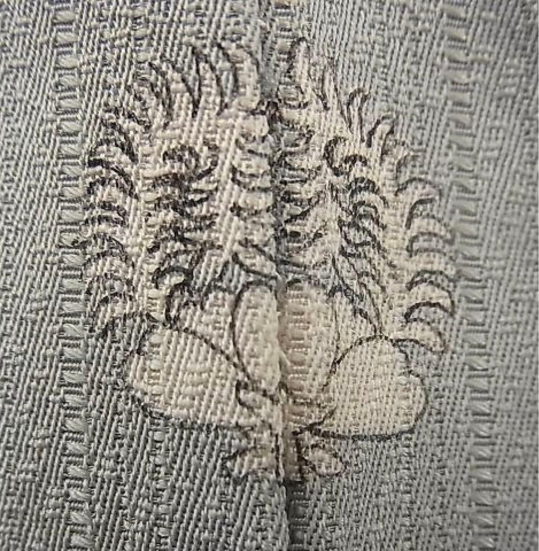 正絹訪問着　手描き　枝垂れ柳　金彩　(留袖、紬、袋帯なども出品)⑥