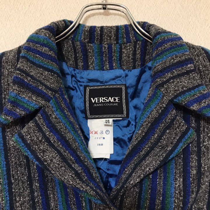 イタリア製 VERSACE ヴェルサーチ マルチカラー セットアップ スーツ
