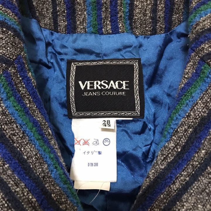 イタリア製 VERSACE ヴェルサーチ マルチカラー セットアップ スーツ