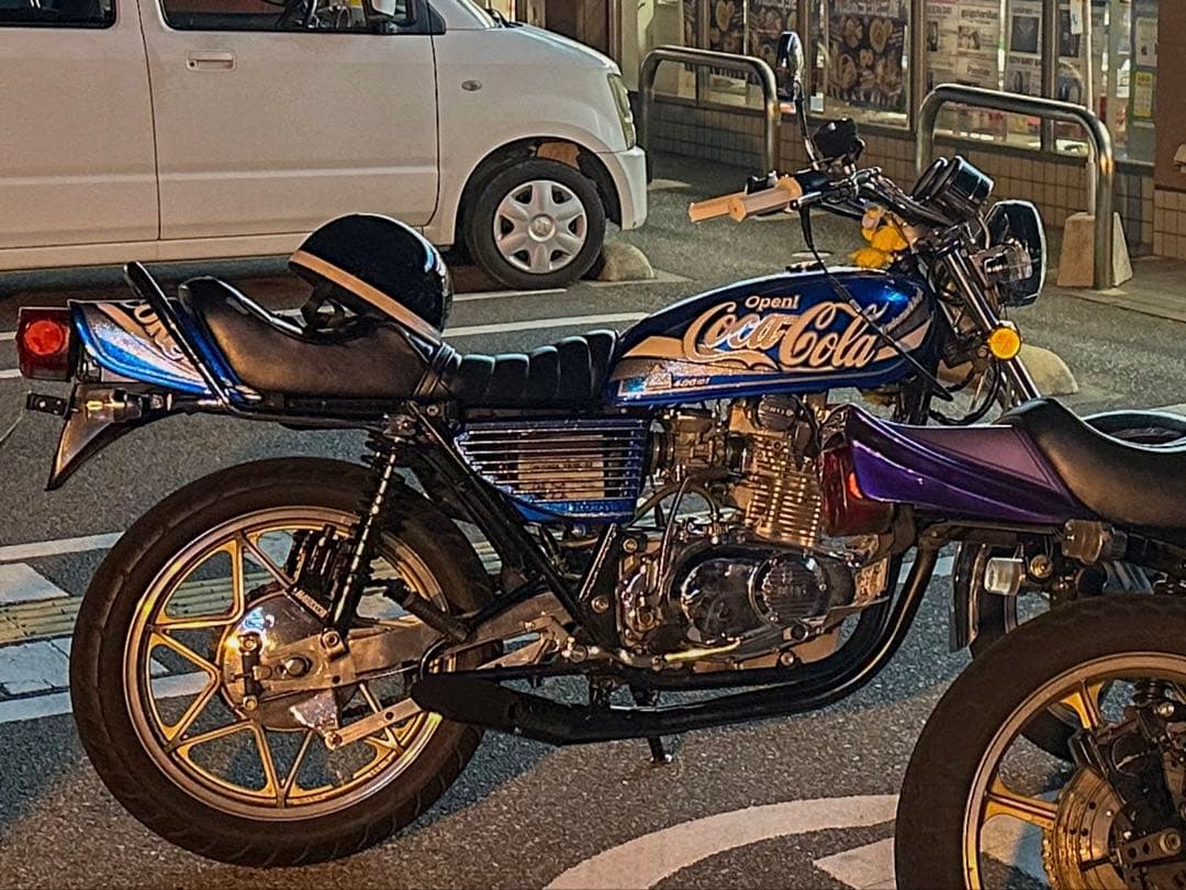 gs400 外装 コカコーラ カスタムペイント