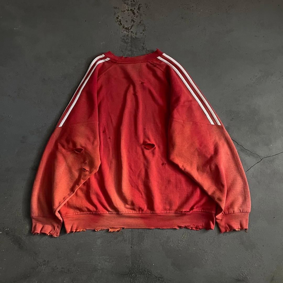 00's adidas”one point“broken boro sweat