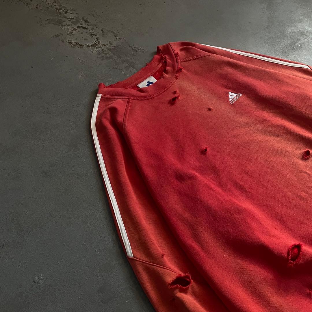 00's adidas”one point“broken boro sweat