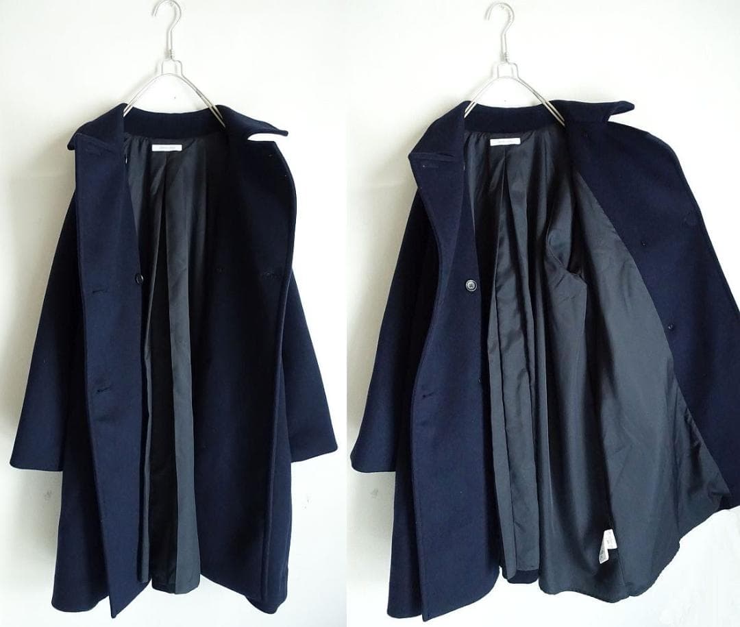 2024 B.C STOCK☆Wビーバーテントライントレンチコート F ネイビー