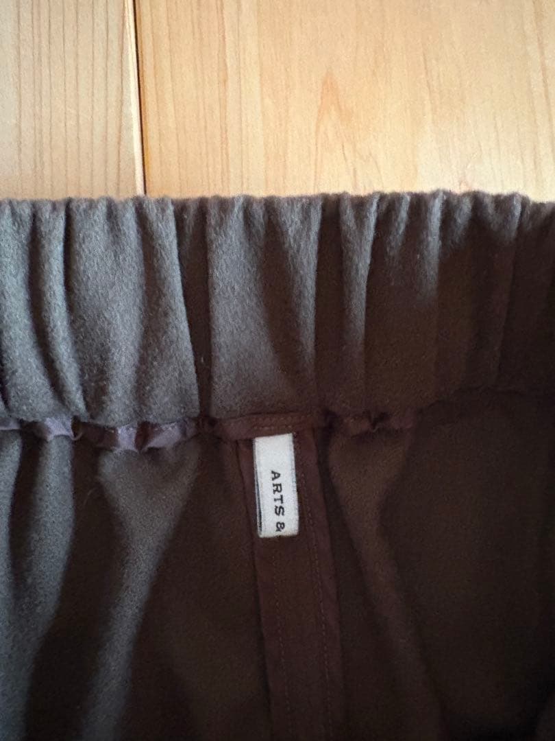 arts&science イージーパンツ ウールブラウン０
