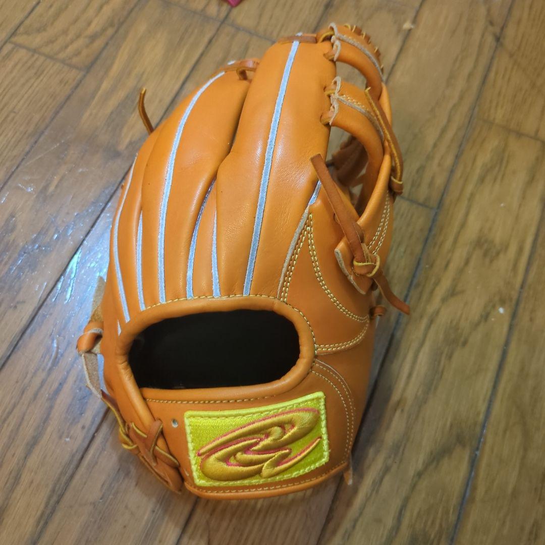 Donaiya 一般用軟式野球グローブ オレンジ