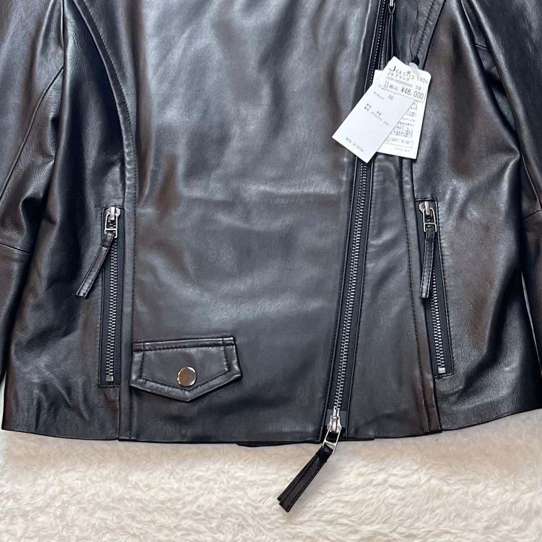 定価46000円　タグ付き　本革　羊革　レザー　ライダース