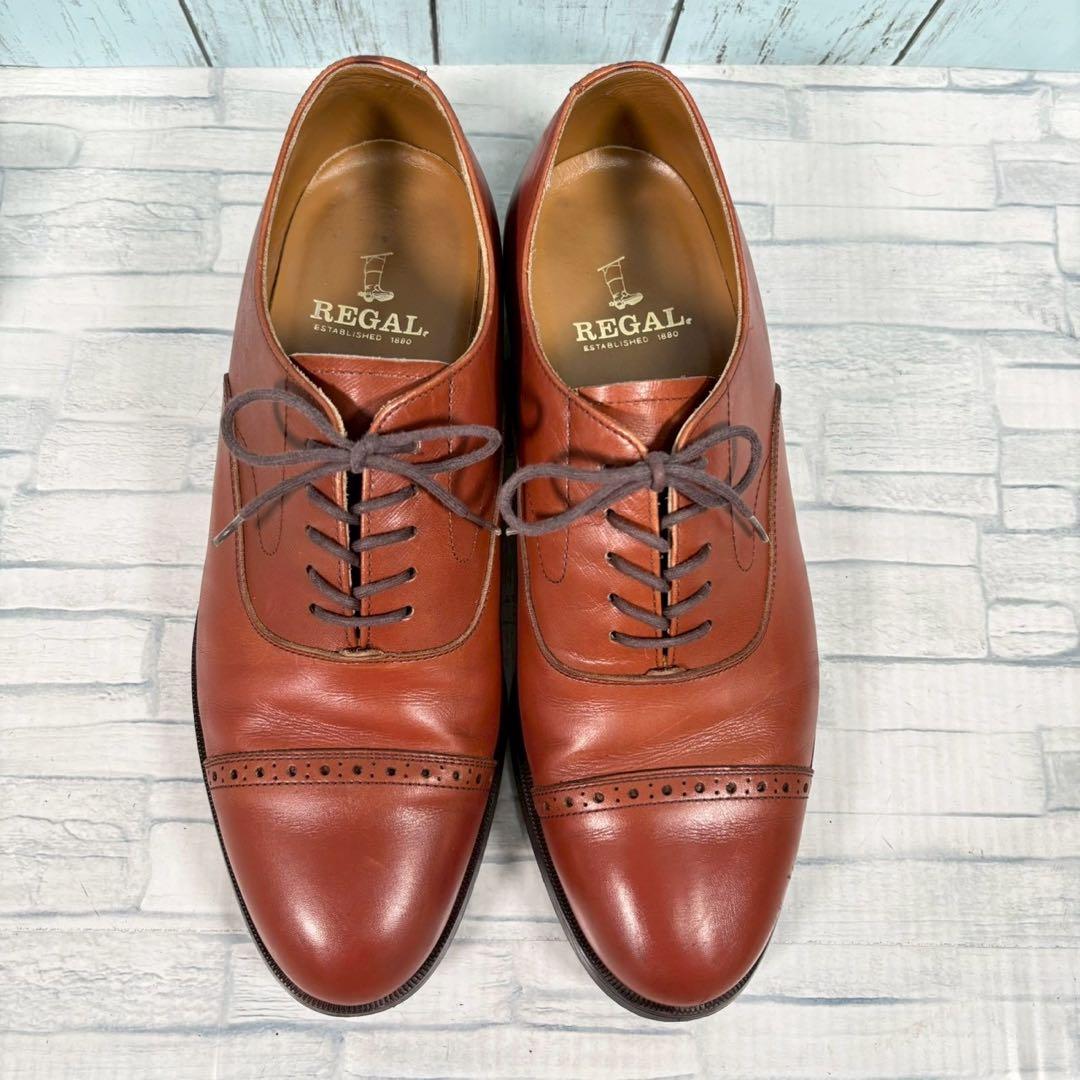 『REGAL』リーガル(26cm) 2794 ストレートチップ 内羽根 ブラウン