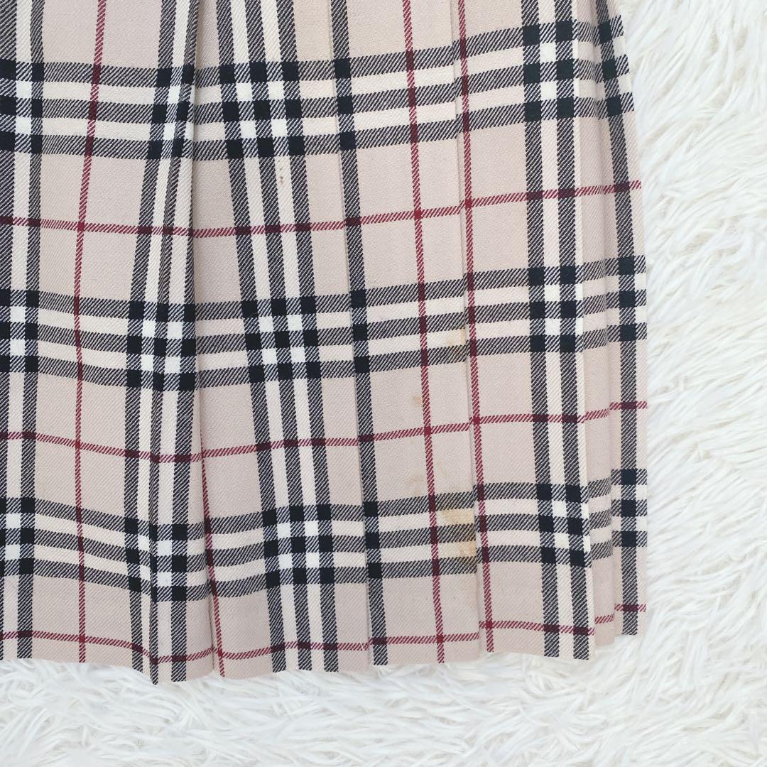 バーバリーブルーレーベル ノバチェック柄 プリーツミニスカート 安室奈美恵