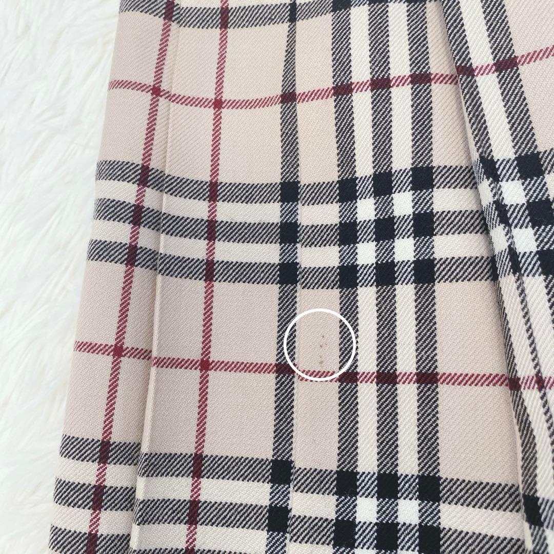 バーバリーブルーレーベル ノバチェック柄 プリーツミニスカート 安室奈美恵