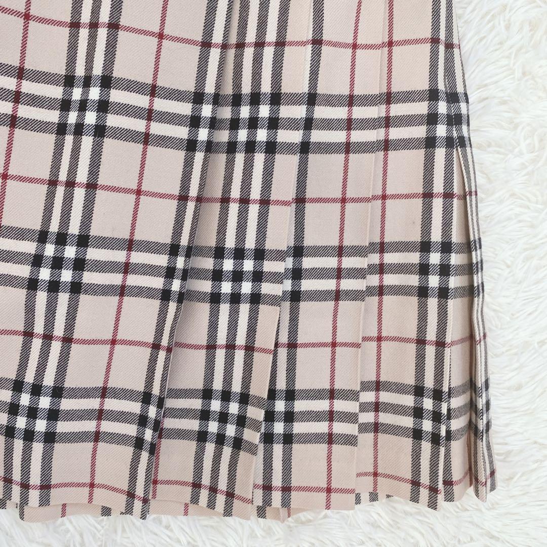 バーバリーブルーレーベル ノバチェック柄 プリーツミニスカート 安室奈美恵
