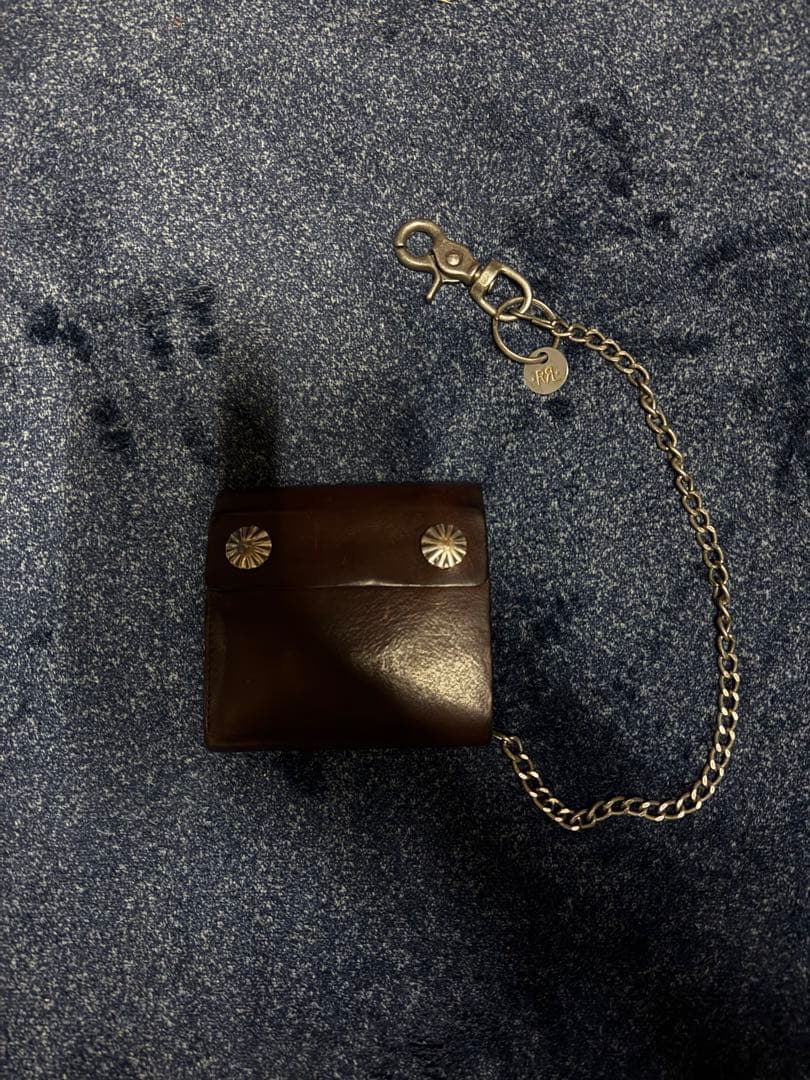 【入手困難】RRL コンチョ レザー チェーン ウォレット