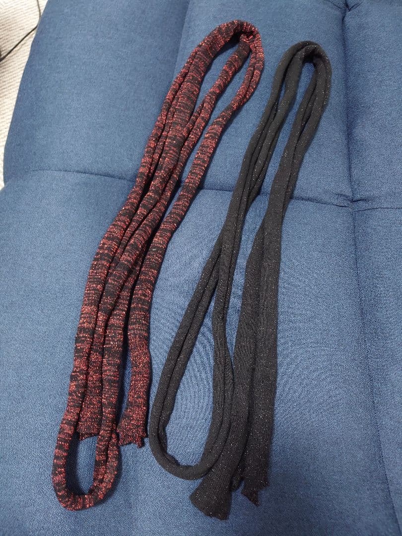 ナンバーナイン ラメニットストール 2本セット コットンカシミア ガンズ期 06