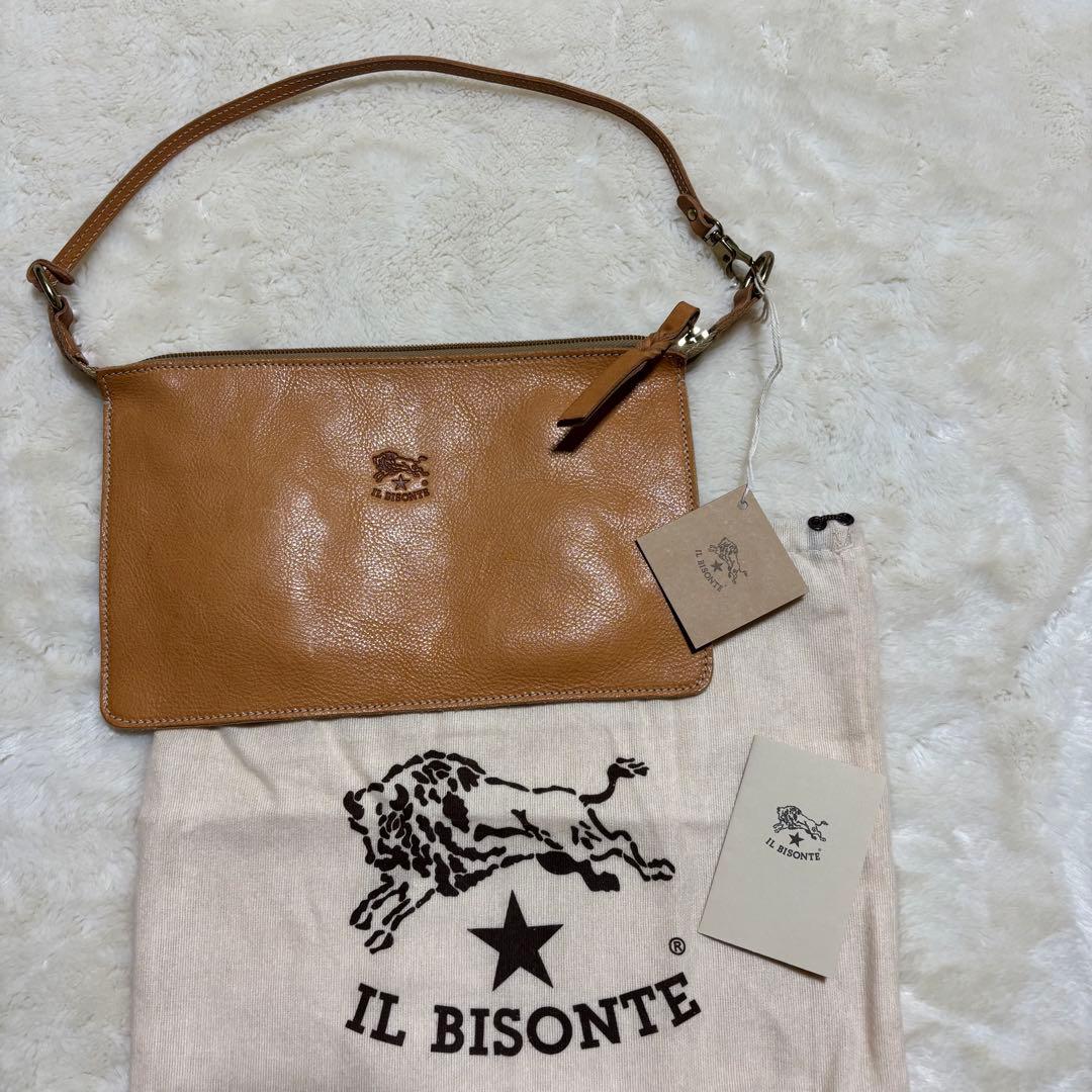 新品・未使用✨IL BISONTE レザー クラッチバッグ