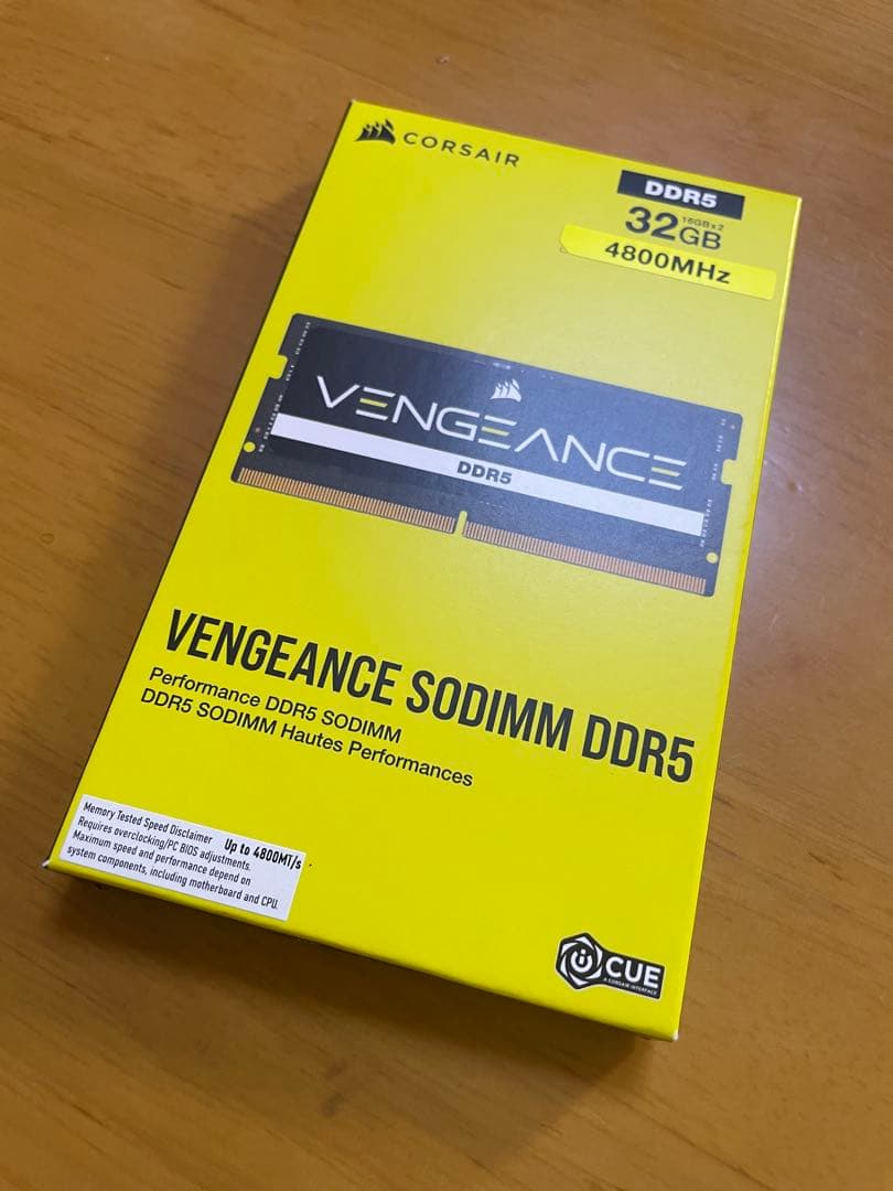 CORSAIR Vengeance DDR5-4800 16GBx2枚-32GB