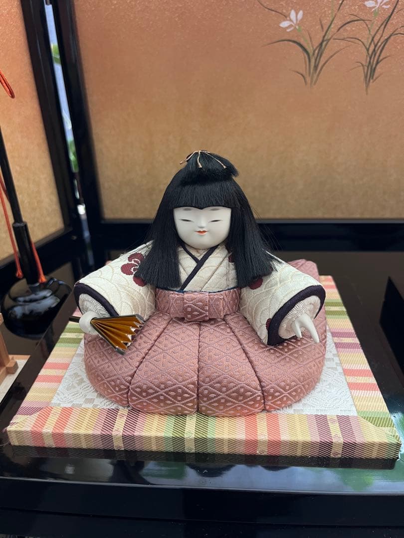 【送料込】雛人形　初代石川潤平　伝統工芸品　木目込み　ひな祭り