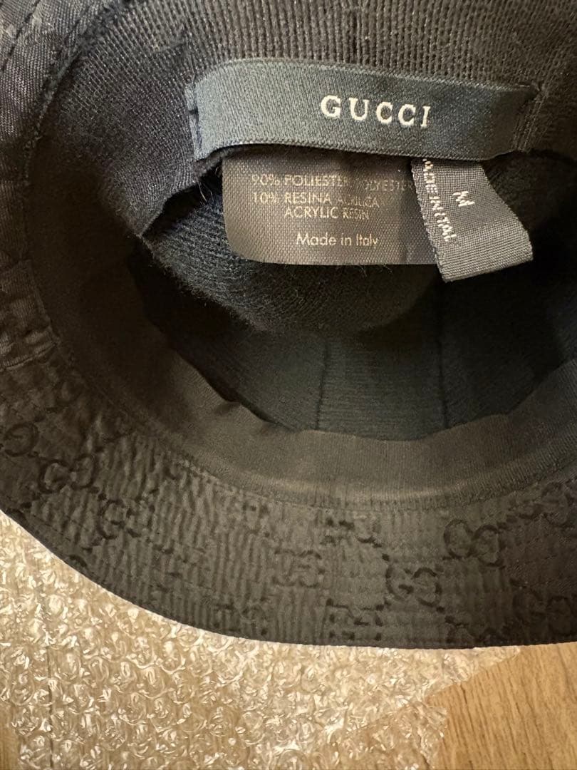GUCCI バケットハット ブラック