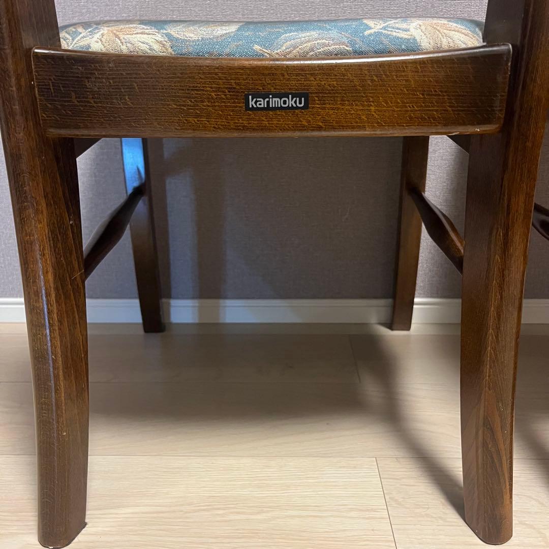 カリモク コロニアル ダイニングチェア 2脚セット②