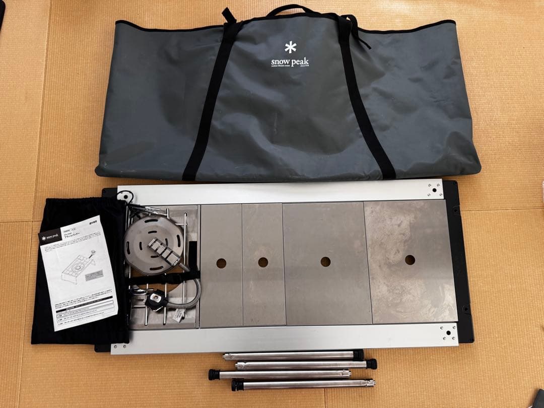 IGT テーブル ロング6種9点セット スノーピーク フラットバーナー