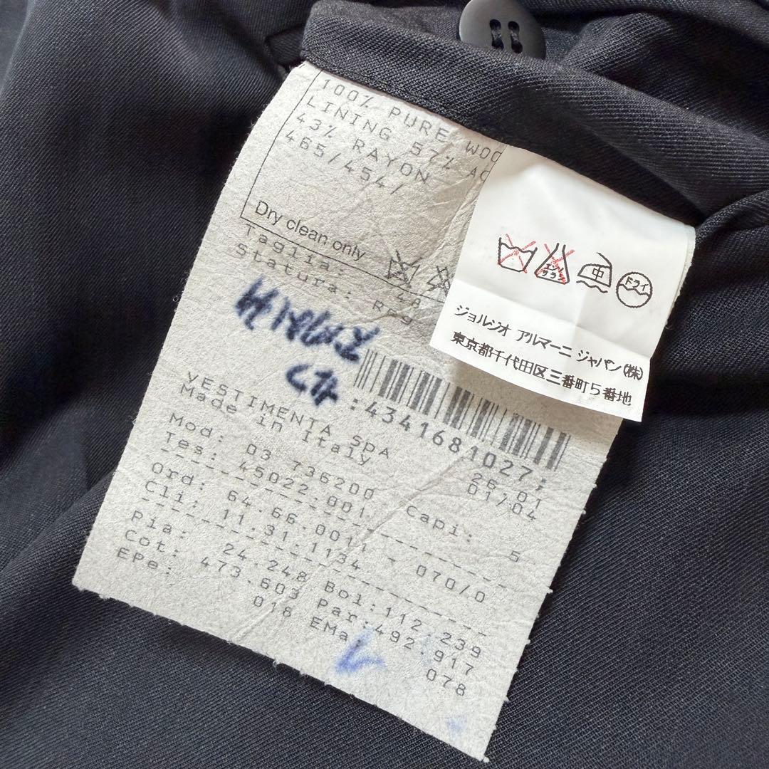 【美品　90s　希少L！】ジョルジオアルマーニ　ワイドスラックス　ウール100%