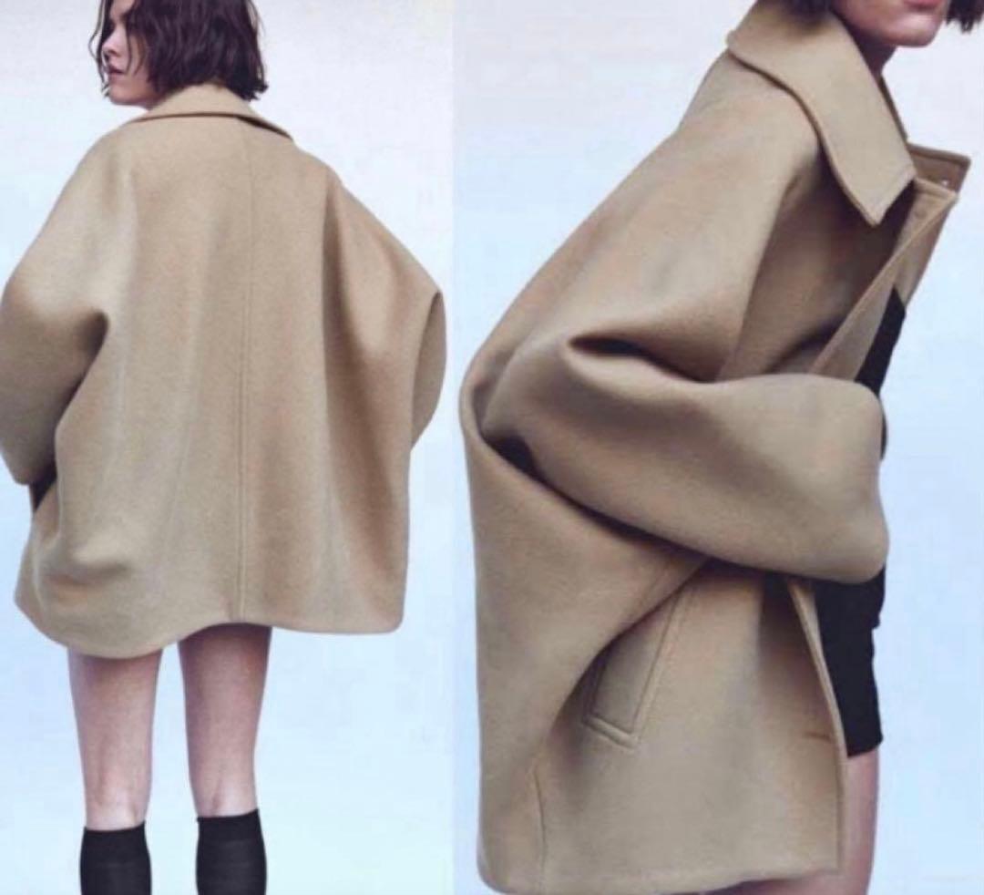 ZARA×MANTECO 23AW クロップドウールコート