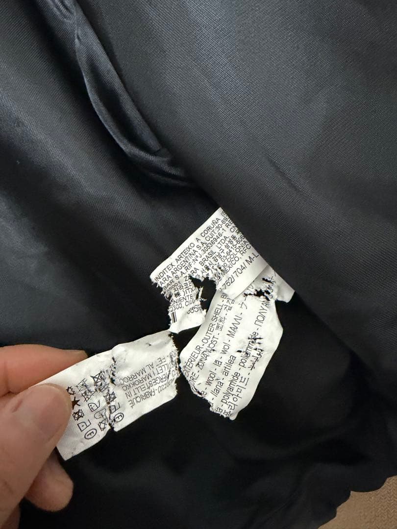 ZARA×MANTECO 23AW クロップドウールコート