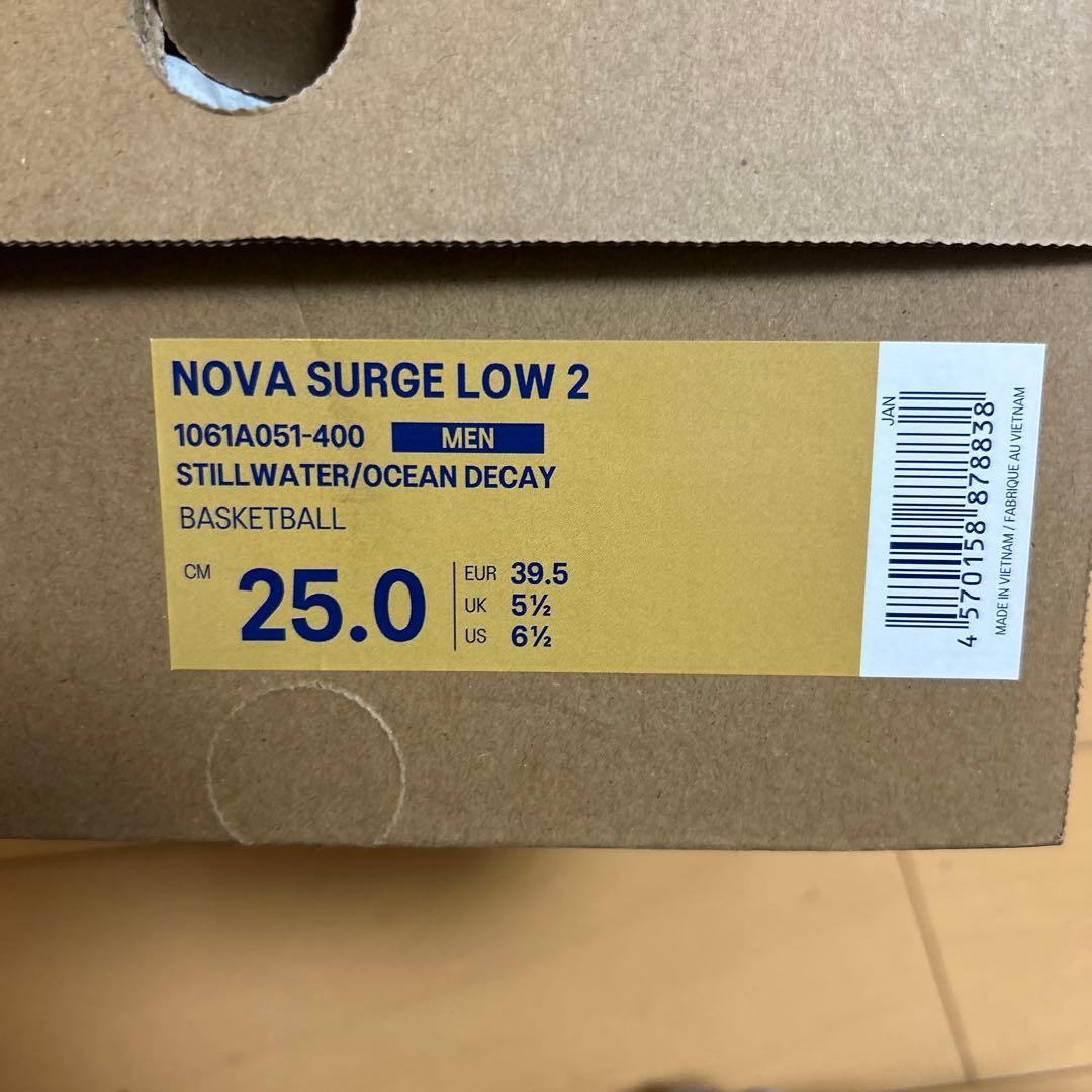 asics NOVA SURGE LOW 2 バスケットボールシューズ 青