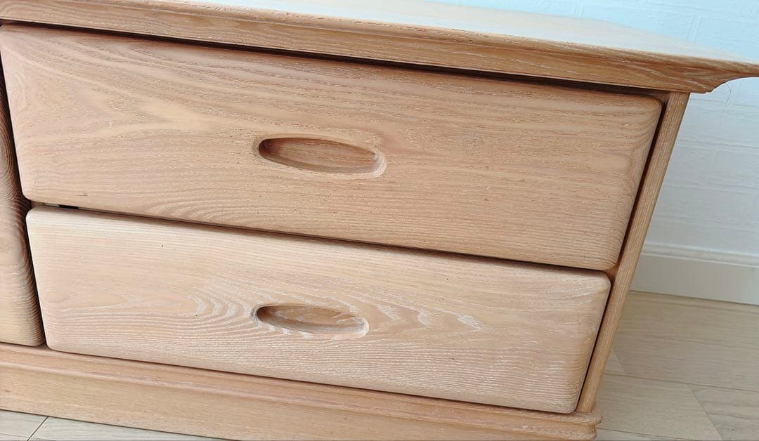 旭川家具 チェスト ローチェスト 木製 引き出し3つ