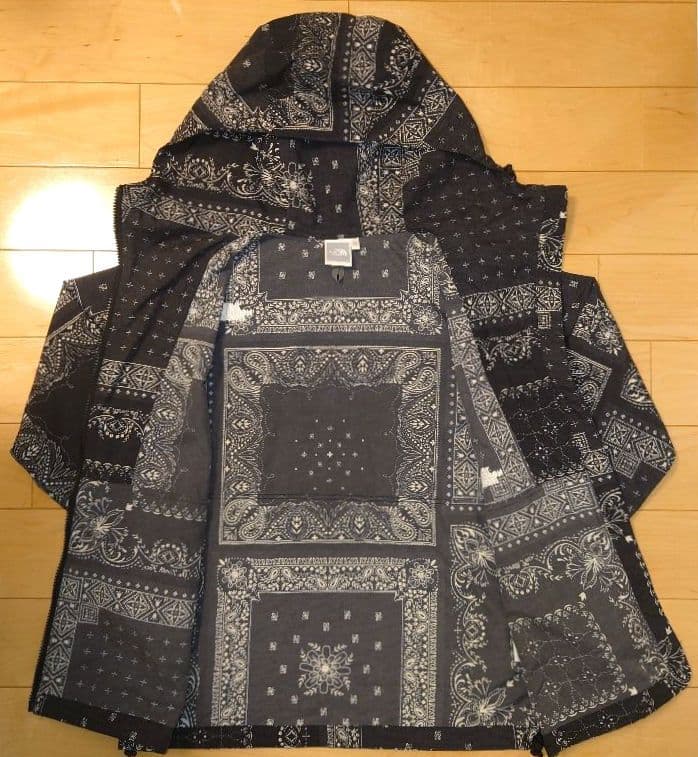 ノースフェイス　ノベルティコンパクトジャケット　ペイズリー　レディースM　黒