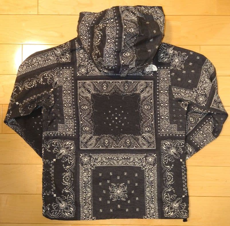 ノースフェイス　ノベルティコンパクトジャケット　ペイズリー　レディースM　黒