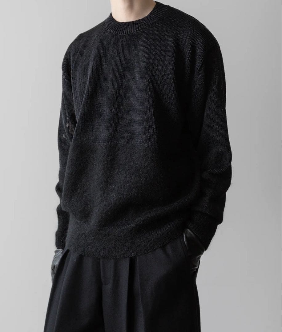 トップス ssstein MOHAIR GLITTER KNIT COMBINATION