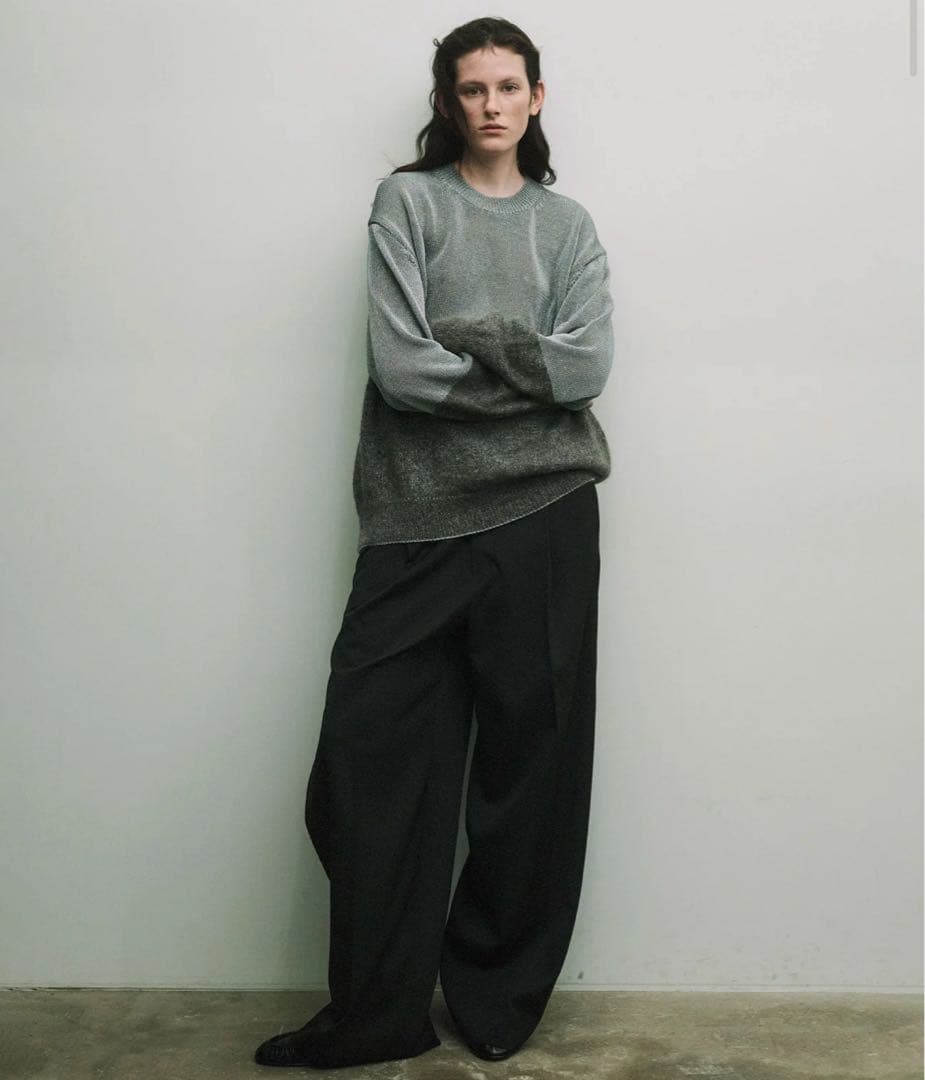 トップス ssstein MOHAIR GLITTER KNIT COMBINATION