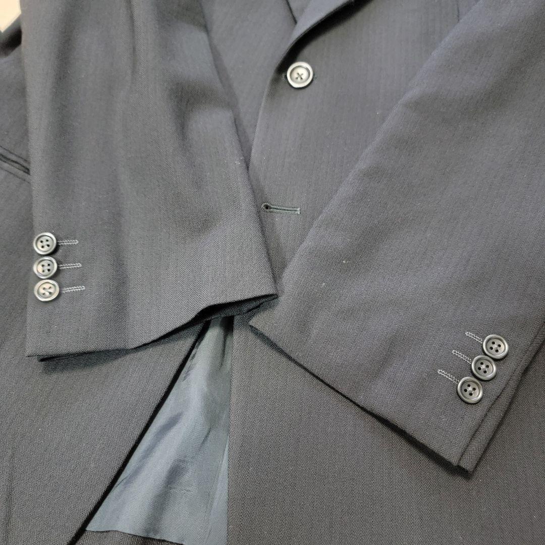 ​最高級 伊製 アルマーニコレッツォーニ セットアップ スーツ 黒 52 XL