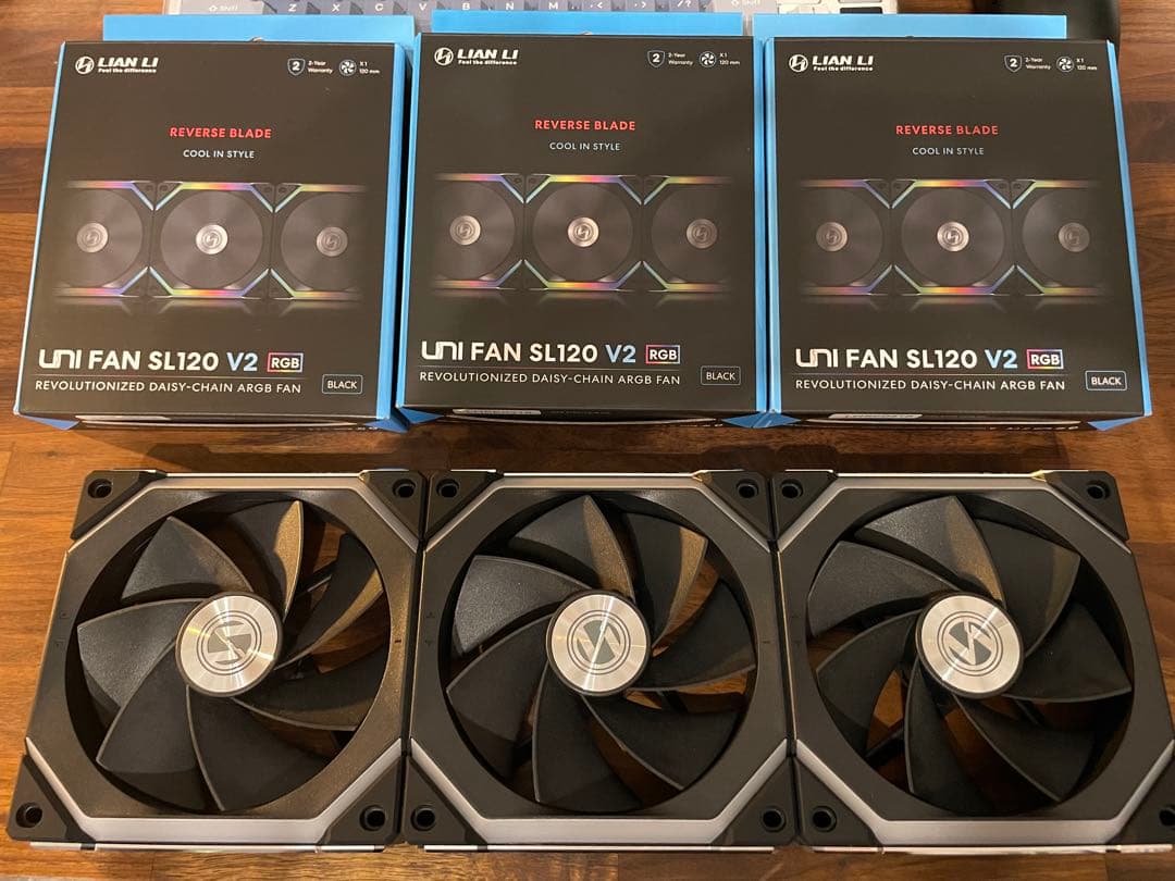 Lian Li UNI FAN SL120 V2 リバースブレード 3個セット