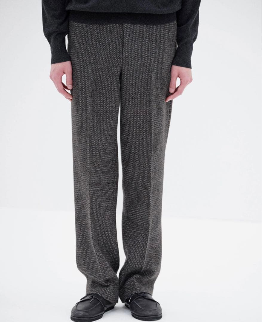 パンツ AURALEE ALPACA WOOL SILK TWEED SLACKS 4