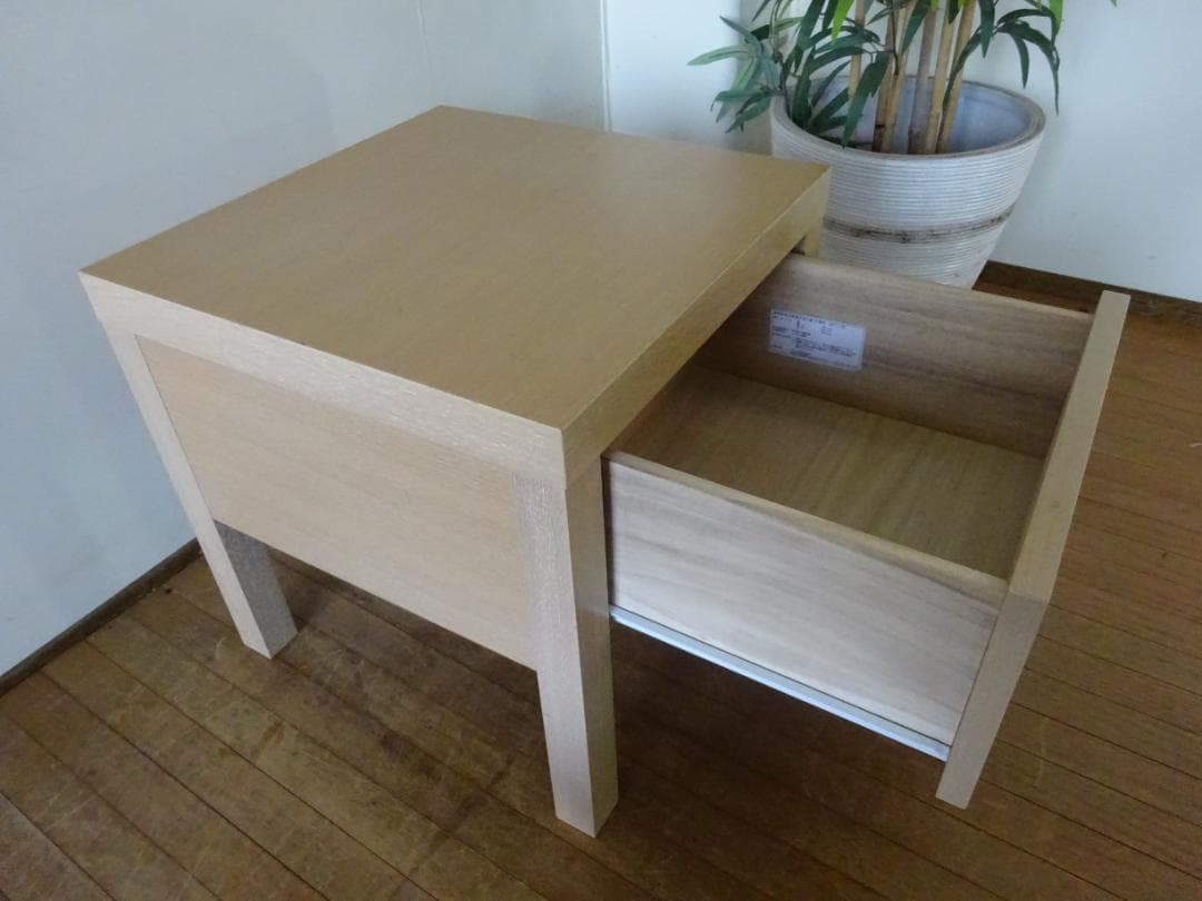 シモンズ　ナイトテーブル　引き出し付き　ナチュラル　NT0811