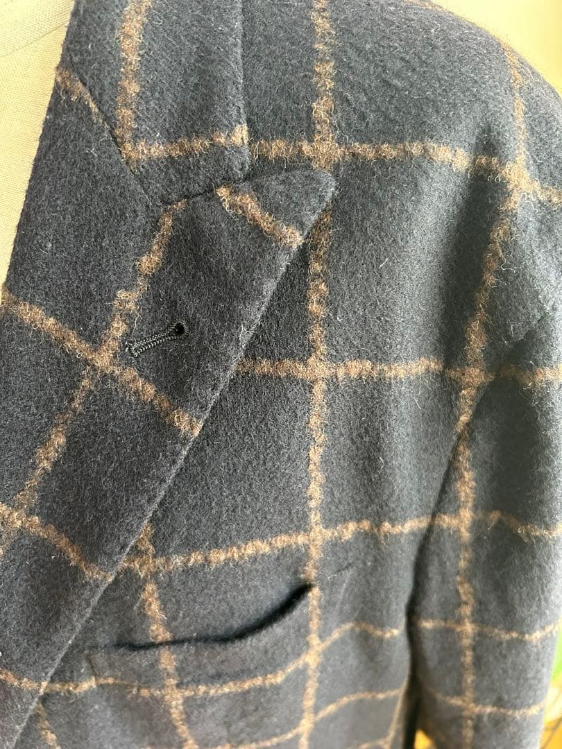 TAGLIATORE（タリアトーレ） ネイビー チェック柄 テーラードジャケット