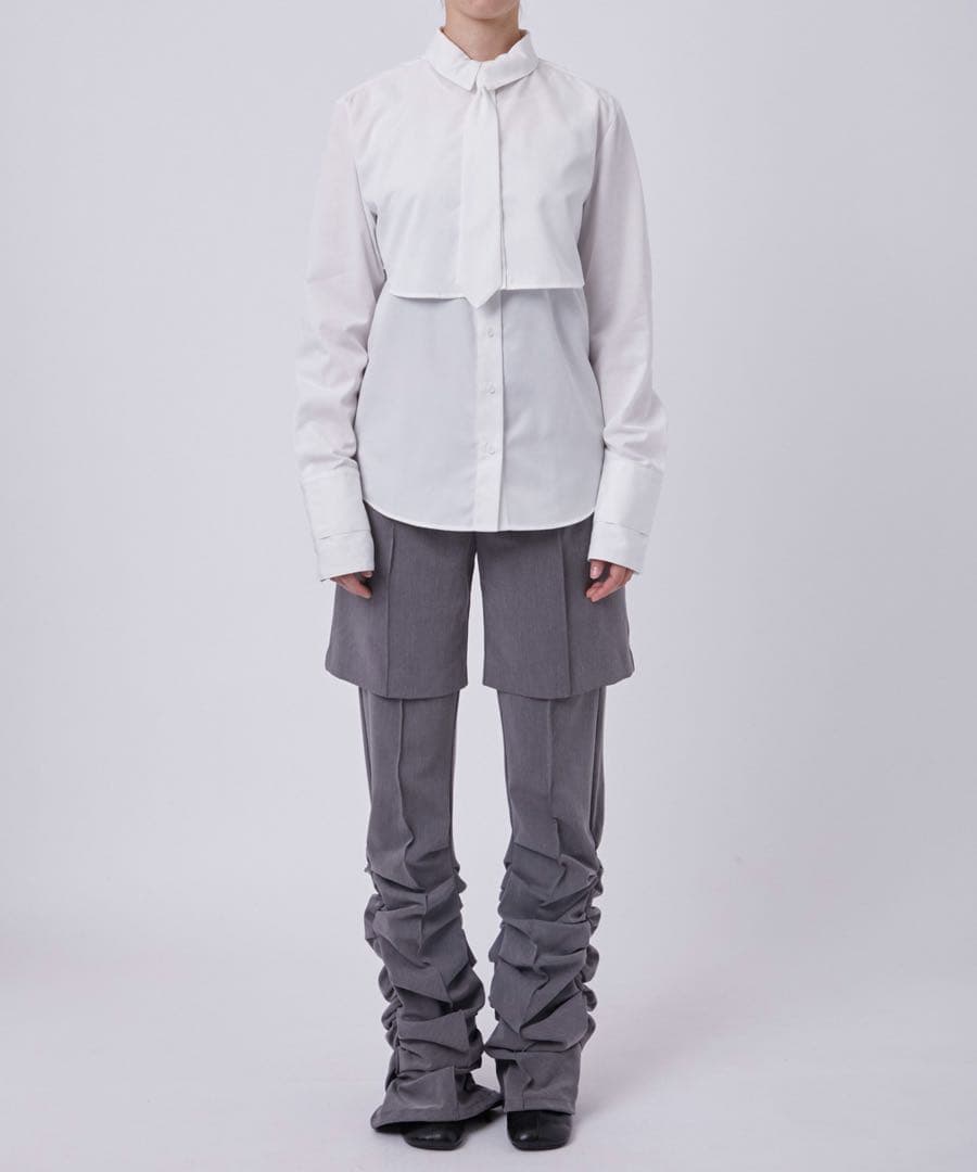 POOLDE Layered Trousers/レイヤードトラウザーパンツ