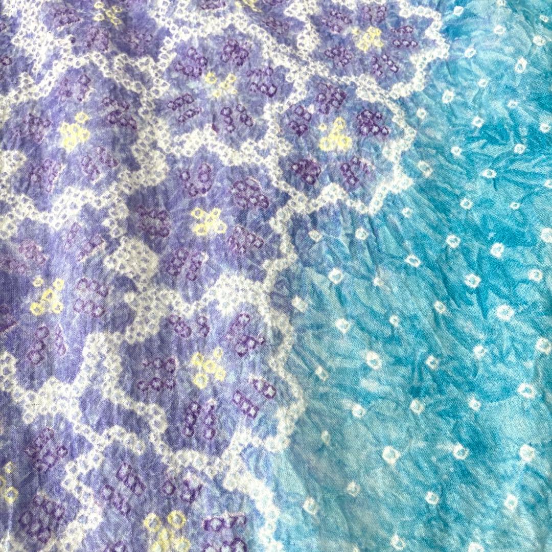 ™️56 身丈161 有松絞り　絞り染め　絞り浴衣　浴衣