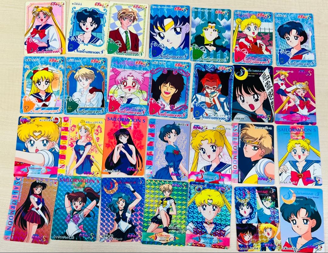 セーラームーン カードダス　195枚セット　システムファイル付　レトロ