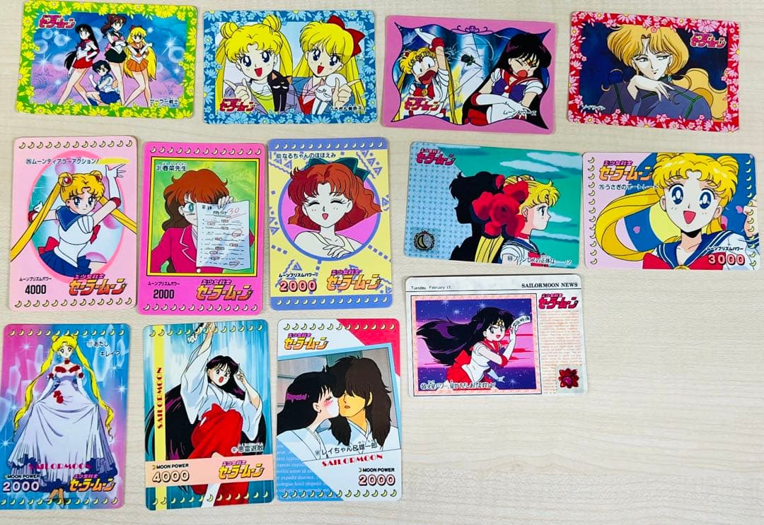 セーラームーン カードダス　195枚セット　システムファイル付　レトロ