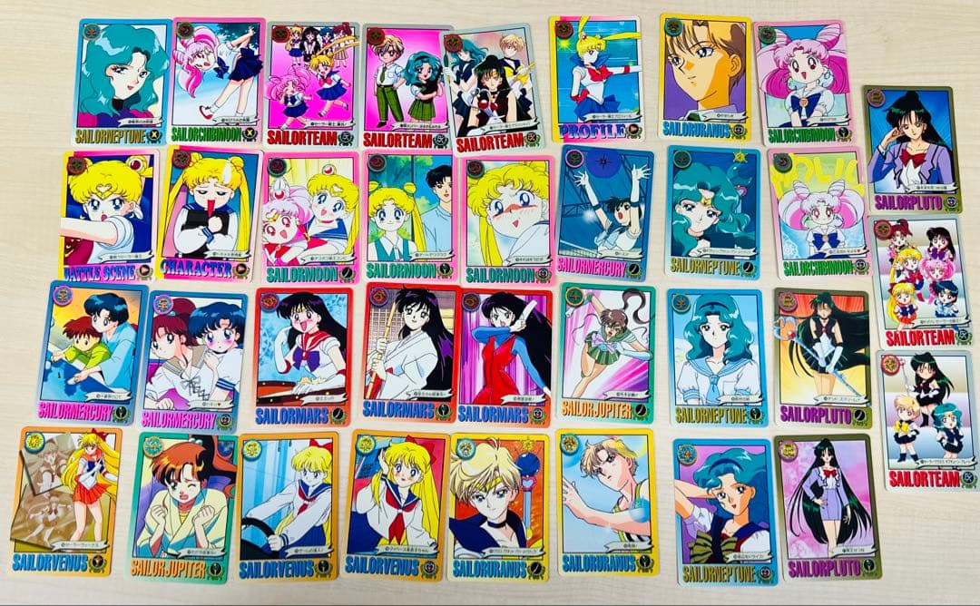 セーラームーン カードダス　195枚セット　システムファイル付　レトロ