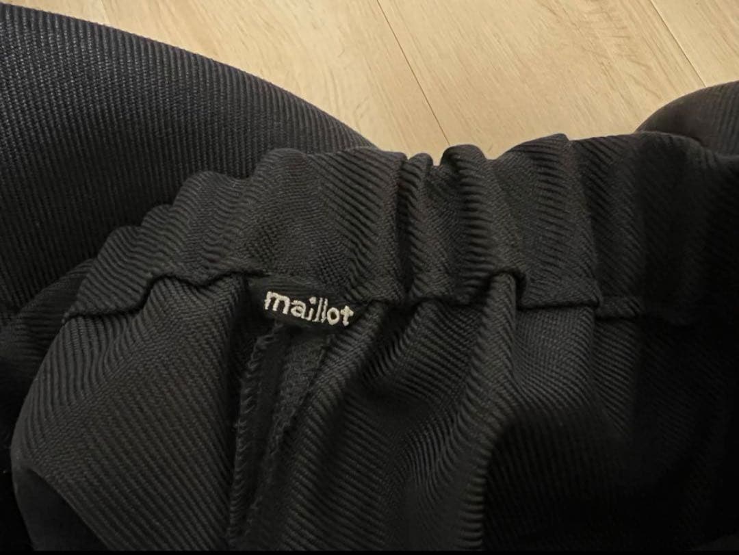 “マイヨ”ツイード・イージートラウザー・ネイビー・未使用品