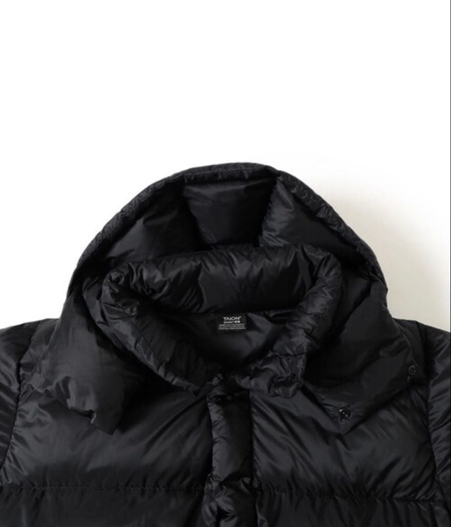 BEAMSダウンジャケット 「別注」TAION / ダウン フーディー メンズ
