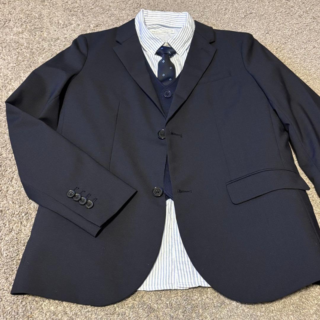 ZARA ネイビー フォーマルスーツ 5点セット160