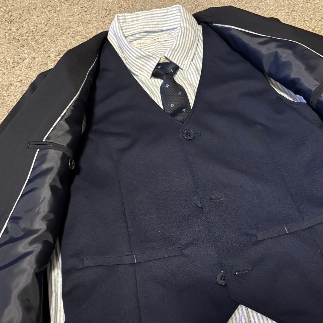 ZARA ネイビー フォーマルスーツ 5点セット160