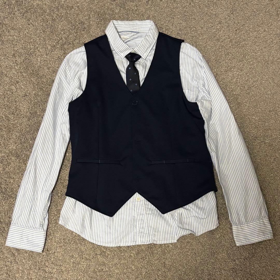 ZARA ネイビー フォーマルスーツ 5点セット160